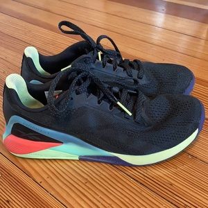 Reebok Nano X1 Black & Neon Sneakers Size 9.5